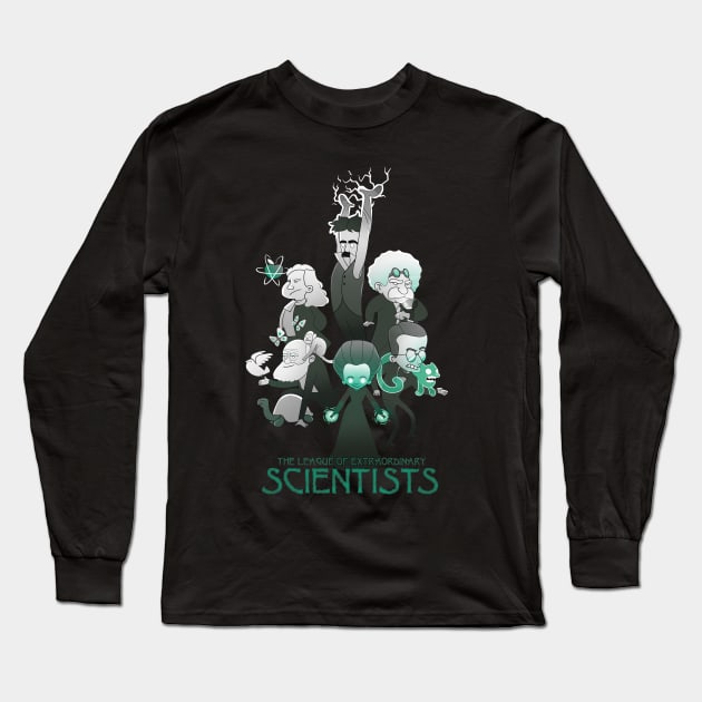 Extraordinary Scientists Long Sleeve T-Shirt by Queenmob